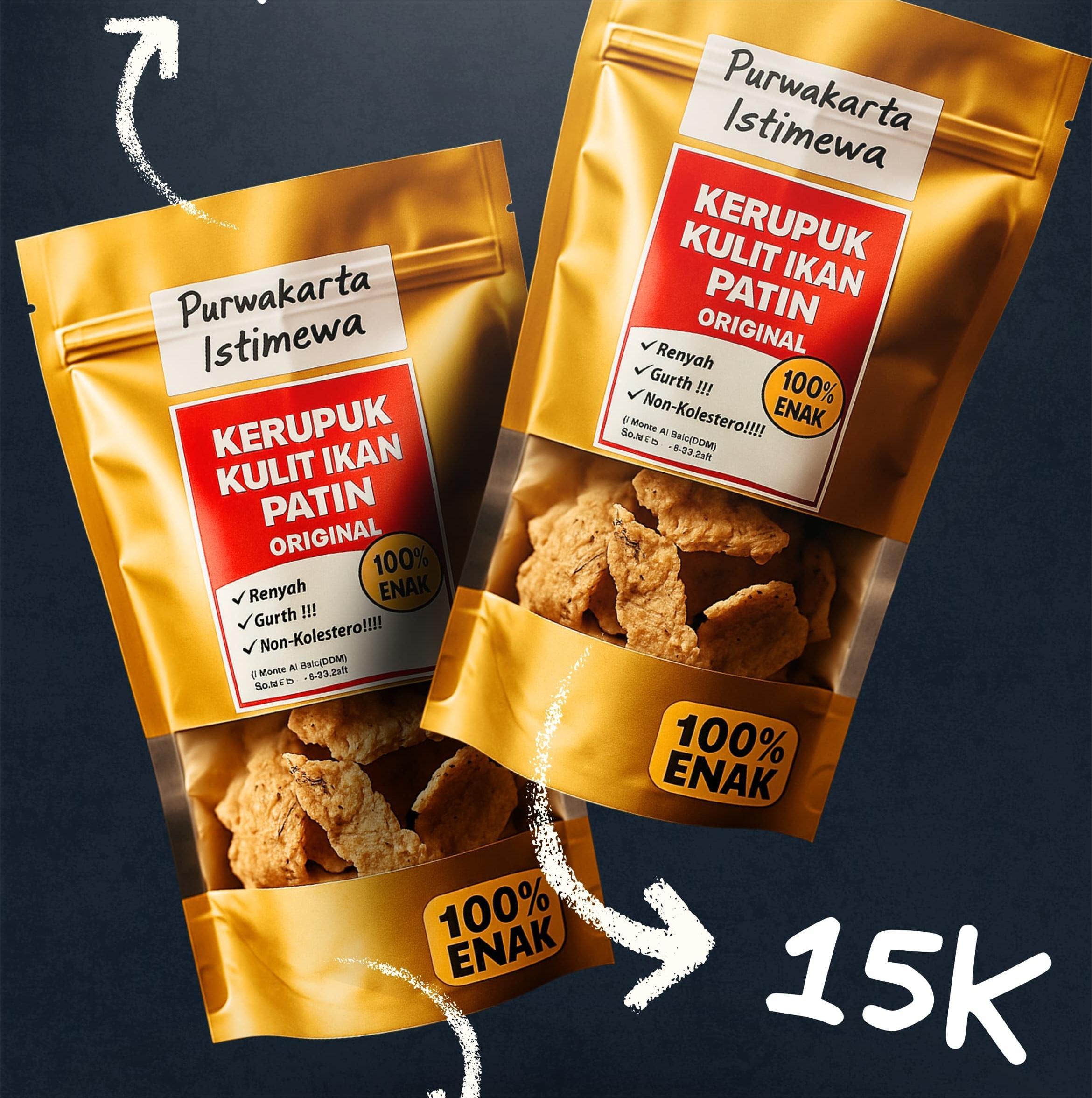Kerupuk Kulit Ikan Patin Original - Pak Dasjianto